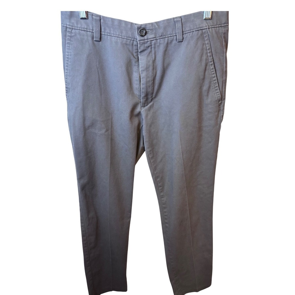 SALE Dockers Men's Pants Gray Slim Tapered Khakis Chinos Size 32 X 32